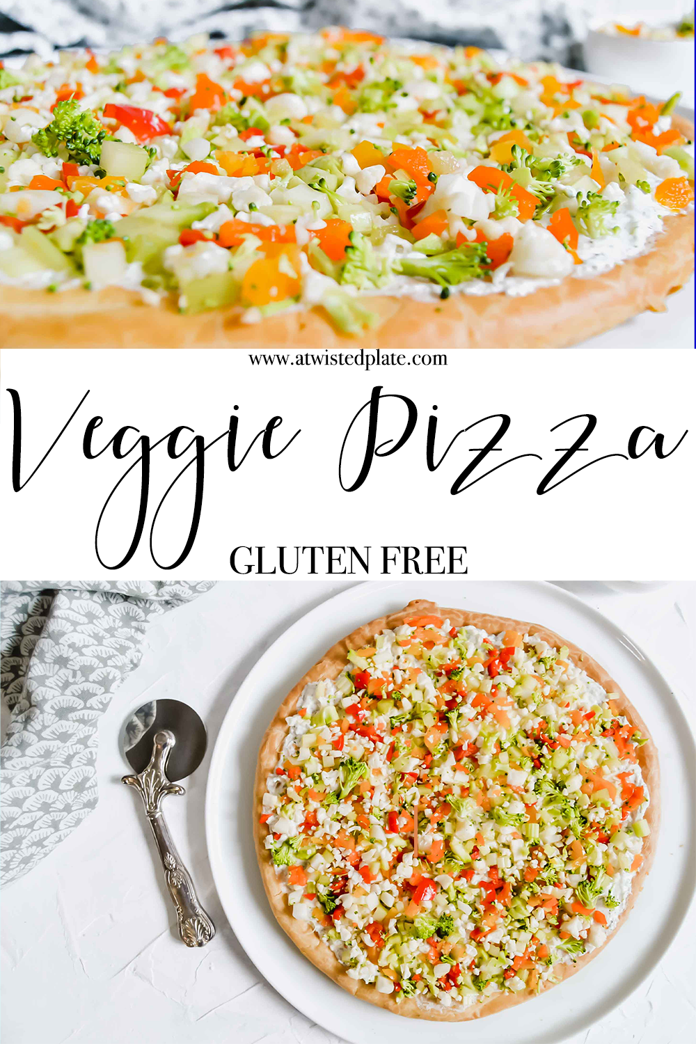 Gluten Free Veggie Pizza |Appetizer|